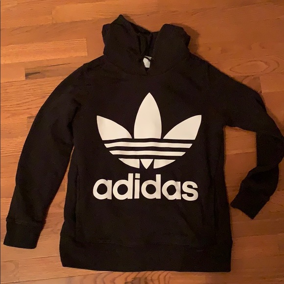 adidas Tops - Adidas Hoodie Black & White
